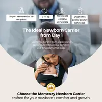 Marsupiu ergonomic WeeSnug pentru nou nascut Momcozy Negru