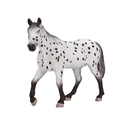 Figurina Mojo, Armasar Appaloosa, Alb