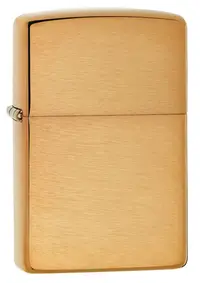 Bricheta Zippo Brushed Brass, clasica
