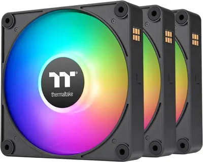 Ventilatoare Thermaltake - CT140 EX, 3 buc, 90.3 CFM, ARGB, negru