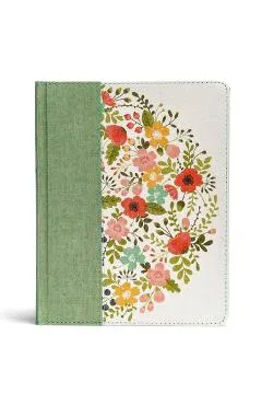 CSB Notetaking Bible, Sage Cloth Over Board