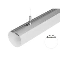 Profil Aluminiu pentru Benzi Led Difuzor-Cilindru 60mm 2m