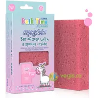 Spuma de Sapun pentru Copii Bubblegum (Burete in Interior si Sapun in Exterior) 100g