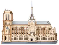 Puzzle 3D din lemn Robo Time din 330 de piese - Catedrala din Paris