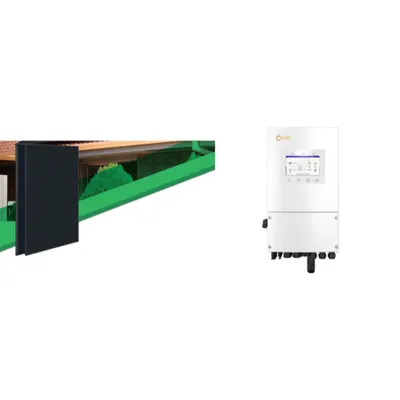 Pachet fotovoltaic 5kW monofazat cu invertor hybrid si panouri monocristaline