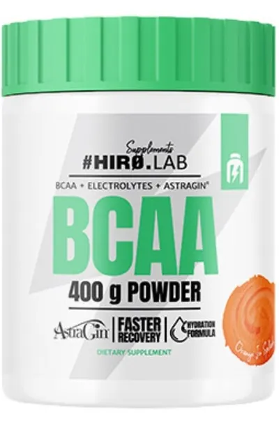 BCAA Powder, portocală, 400 g, Hero.Lab