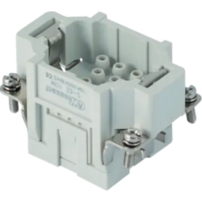 Contector industrial Tata - 44X27 - 10P + E 16A 500V / 6kV / 3 - CRIMP CONNECTION - GRI