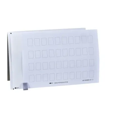 Folie cu 40 Etichete 18 X 27 Nemarcate pentru Porteticheta 30 X 50 Mm