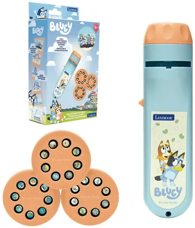 Proiector și lanternă Lexibook - Bluey Stories