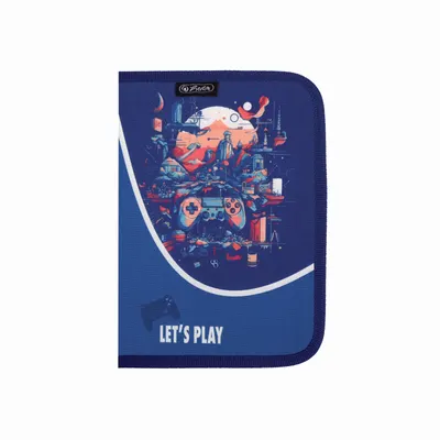 Penar neechipat, 1 fermoar, 2 extensii, 13.5x19.5x3 cm, Let`s Play, Herlitz