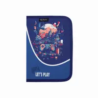 Penar neechipat, 1 fermoar, 2 extensii, 13.5x19.5x3 cm, Let`s Play, Herlitz