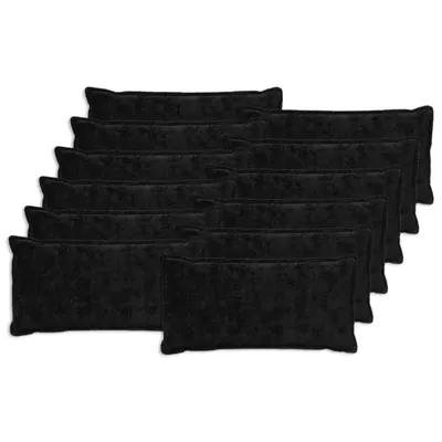 vidaXL Husă pentru pernă 12 buc. HOUTEN Negru 40 x 80 cm