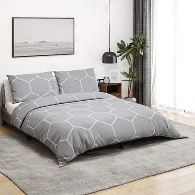 Gossi set cu husa de pilota, gri, 240x220 cm, bumbac