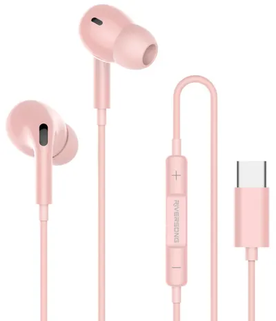 Căști cu microfon Riversong - Melody T1+, roz
