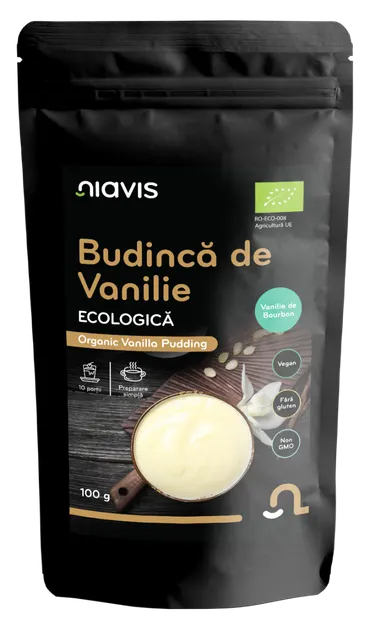 Budinca de vanilie fara gluten, 100g, Niavis