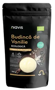 Budinca de vanilie fara gluten, 100g, Niavis