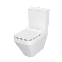Vas WC pe pardoseala Cersanit Compact BTW Crea Rectangular Clean On 010/020 + capac WC