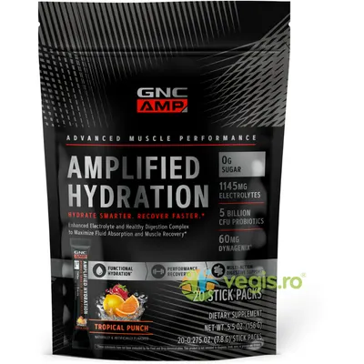 Electroliti cu Aroma de Fructe Tropicale Amplified Hydration 152g - 20 plicuri