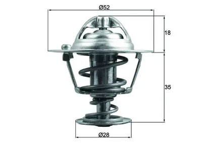 Termostat Lichid Racire (78 C) Potrivit Honda Accord Vi, City Iv, Civic Iv, Civic Viii, Civic X, Cr-V I, Cr-V V, Cr-Z, Hr-V, Insight, Jazz Iii, Jazz Iv, Odyssey; Rover 400 Ii 1.3-3.5 01.89