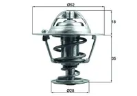 Termostat Lichid Racire (78 C) Potrivit Honda Accord Vi, City Iv, Civic Iv, Civic Viii, Civic X, Cr-V I, Cr-V V, Cr-Z, Hr-V, Insight, Jazz Iii, Jazz Iv, Odyssey; Rover 400 Ii 1.3-3.5 01.89-