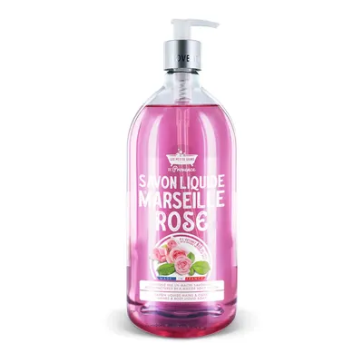 Sapun lichid de Marsilia cu Trandafir, 1l, Les Petites Bains de Provence