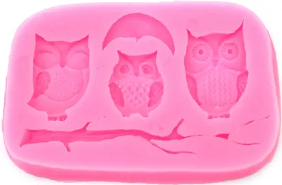 Mold din silicon (formă) Em Art - Bufnițe, 101 x 68 x 7 mm