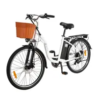 C6 este o bicicletă electrică pentru adulți, cu baterie de 36V 12.5Ah, 26”