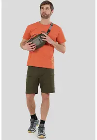 Pantaloni scurti cu talie ajustabila - pentru trekiing Elkford - Kaki inchis