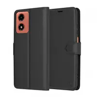 Husa pentru Motorola Moto G04s / E14 / G04 / G24, Techsuit, Leather Folio, Neagra