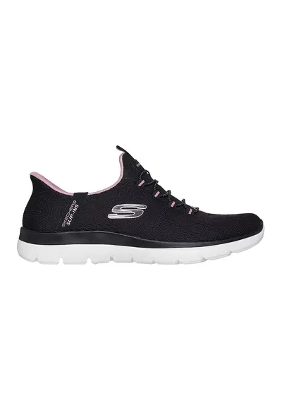 Pantofi sport slip-ins din plasa Summits Dream Chaser - Negru/Roz deschis