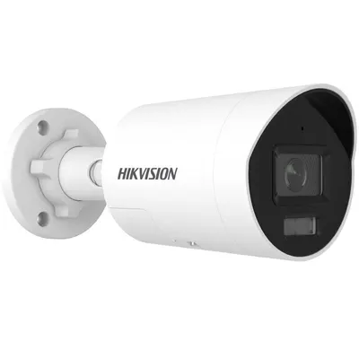 Camera de supraveghere IP Bullet 4MP Smart Hybrid Light with ColorVu Hikvision DS-2CD2047G3-LI2UY/SL(2.8MM), lentila fixa 2.8mm