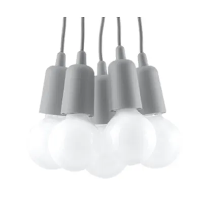 Lampa suspendata DIEGO 5 gri