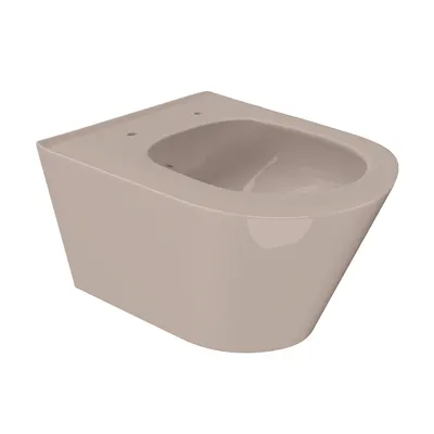 Vas WC suspendat rimless Celesta Ava 53 x 35 5 cm ceramica bej
