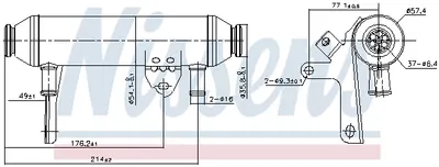 Radiator Egr Potrivit Fiat Doblo, Doblo Minivan, Idea; Lancia Musa 1.9d 10.01