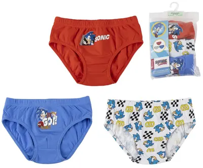 Chiloței pentru copii Cerda - Sonic, 3 bucăți, 6-8 ani
