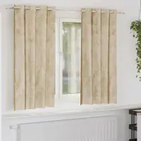 vidaXL Cortine din catifea 2 buc. Crem 175 x 140 cm Catifea