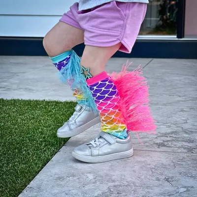 Șosete lungi colorate Madmia pentru fete Mermaid 6-99 ani