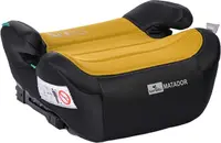 Înălțător auto Lorelli - Matador, IsoFix, i-Size, 125-150 cm, Lemon Curry