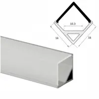Profil banda LED, montaj aplicat, aluminiu, 1m