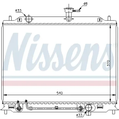 Radiator, racire motor NISSENS 67504