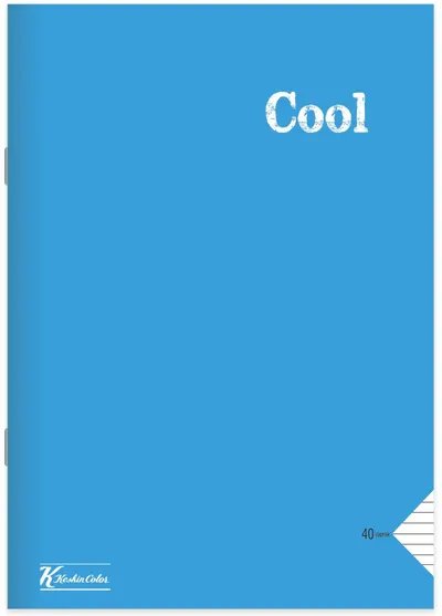 Caiet Keskin Color Cool - A5, 40file, rânduri largi, sortiment