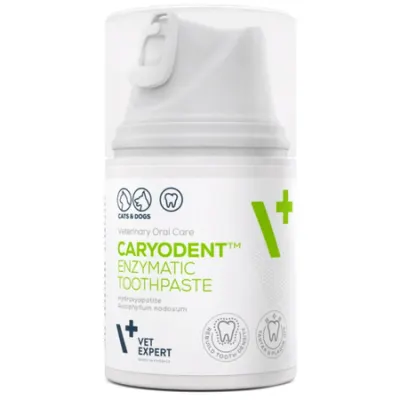 Pasta de dinti ezimatica pentru caini pisici Vetexpert Caryodent 50 ml
