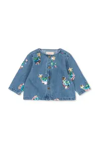 Konges Sløjd geacă de blugi pentru copii din bumbac MAGOT SEQUIN DENIM JACKET GOTS