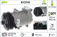 Compresor climatizare potrivit FORD C-MAX, FOCUS C-MAX, FOCUS II, FOCUS II KOMBI, TRANSIT 1.4-3.2D 10.03-08.14