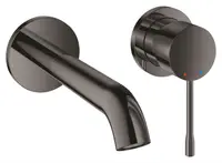 Baterie lavoar Grohe Essence 29192A01, 1/2 inch, pe perete, L 183 mm, necesita valva, lucios, Grafit
