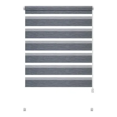 Jaluzea gri zi/noapte 80x150 cm Zebra Natur – Gardinia