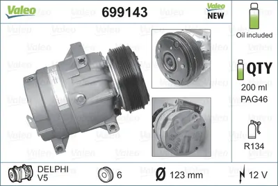 Compresor AC clima OPEL MOVANO, VIVARO A 1.9D-2.5D dupa 2000