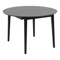Masă de dining rotundă extensibilă cu blat cu aspect de lemn de stejar ø 115 cm Montreux – Actona