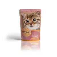Hrana umeda pentru pisici junioare Petkult cu curcan 100 g