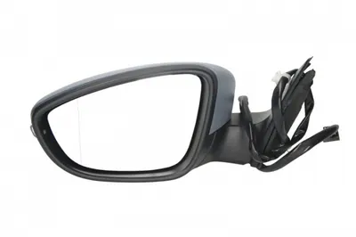 Oglinda stanga electrica, asferic, incalzita, crom, grunduita, cu lumina VW PASSAT intre 2010-2014